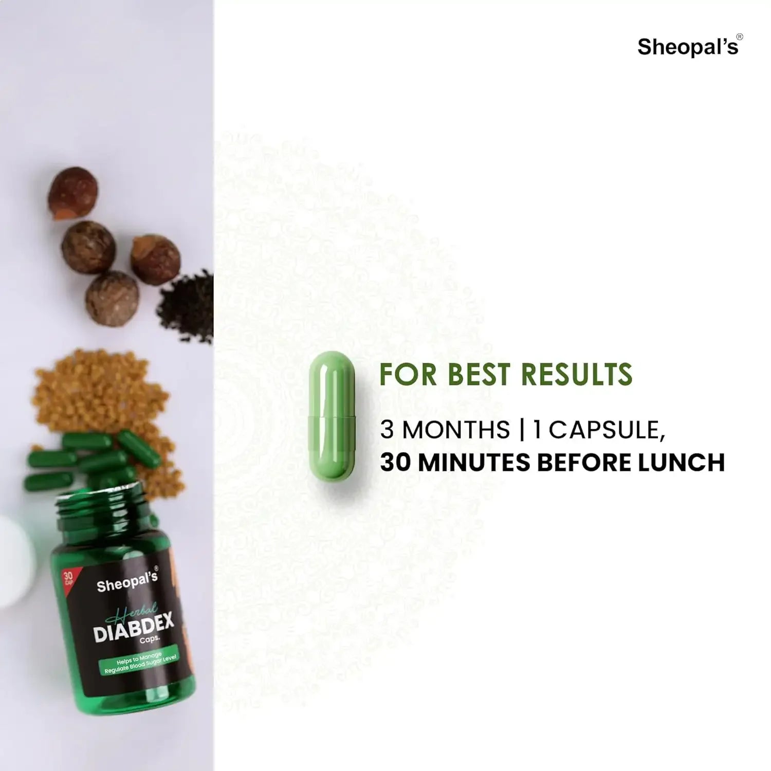 Sheopal’s Herbal Diabdex Capsule: Helps Manage Sugar Levels