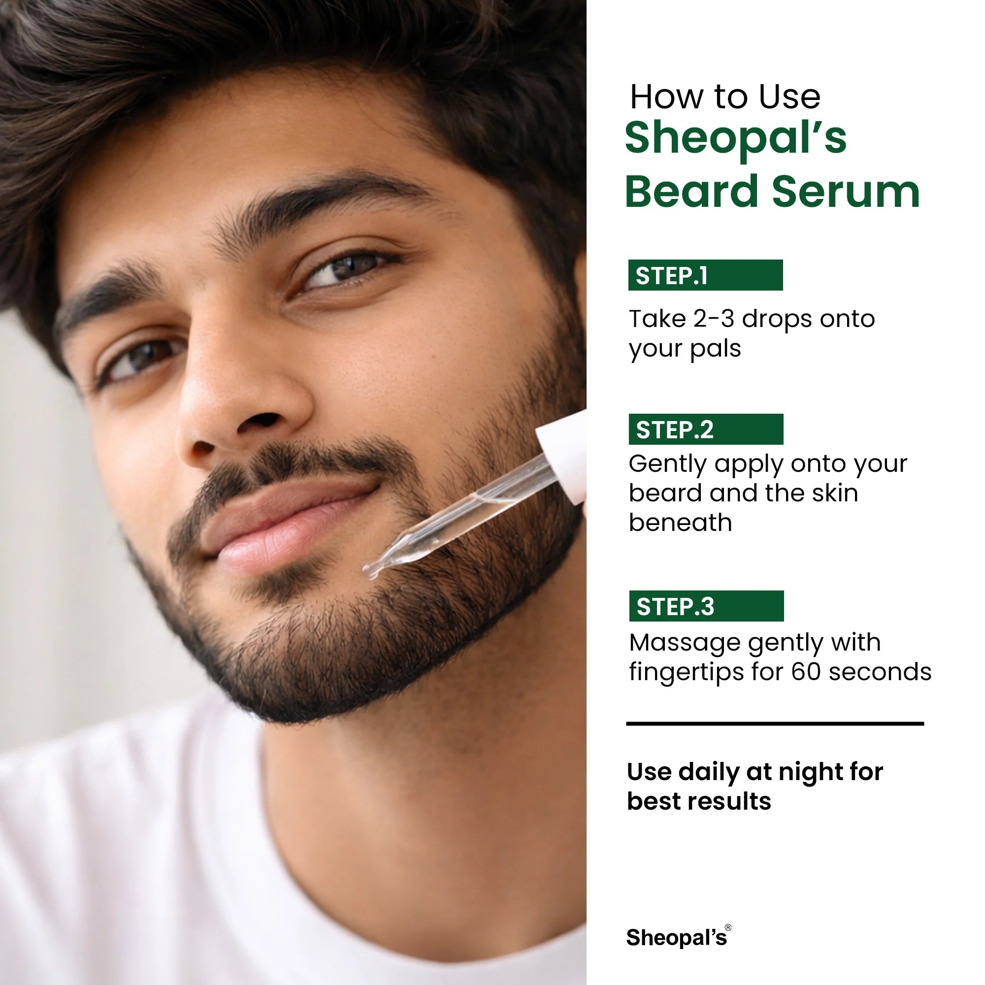 Beard Serum With Redensyl For Beard Growth