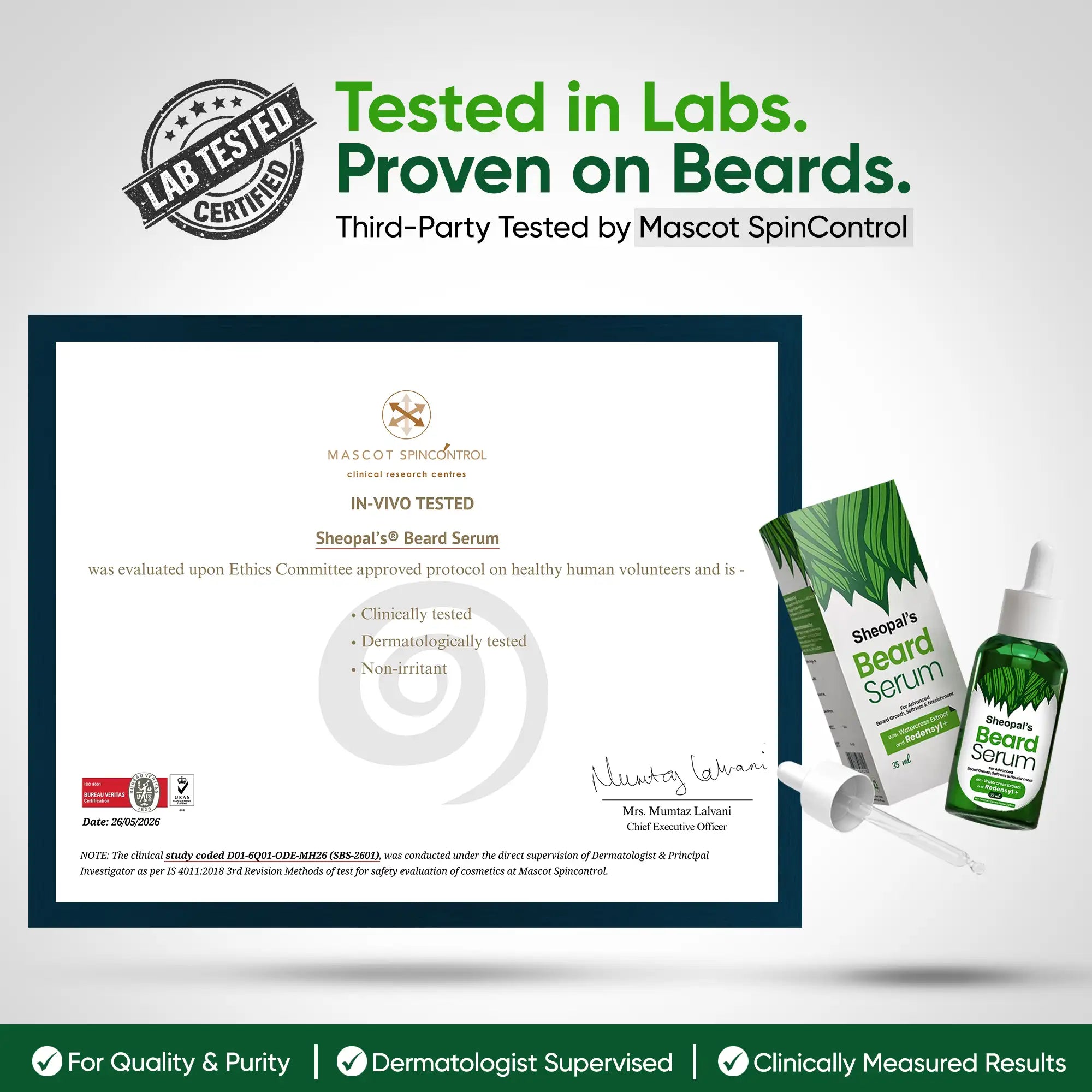 Beard Serum with Redensyl for Faster Beard Growth