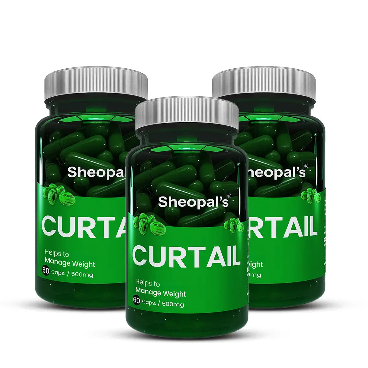 Sheopal’s Curtail | Ayurvedic Weight Management Capsules For Daily Wellness & Active Living | 60 Capsules