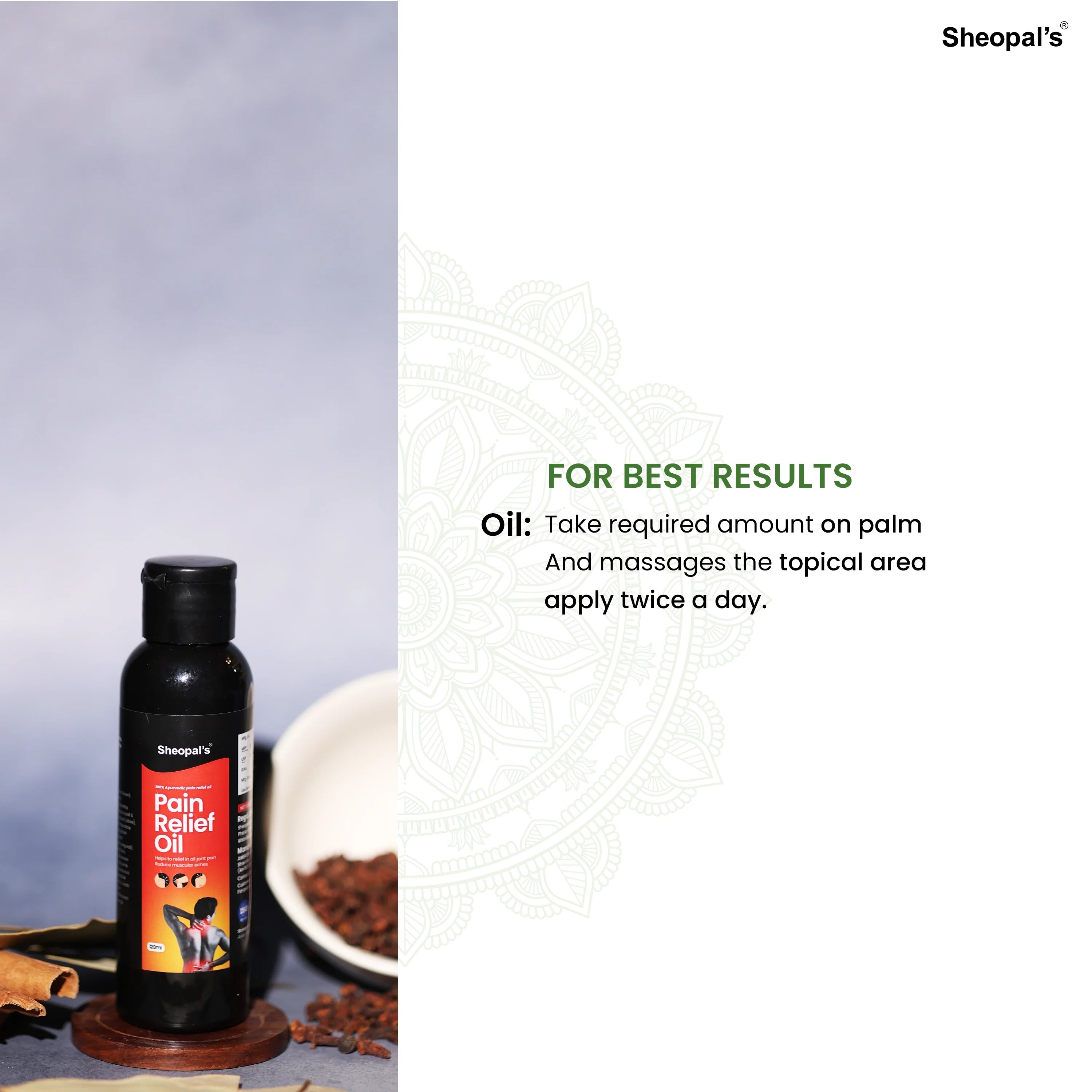 Sheopal's Pain Relief Oil For Joint & Muscle Pain