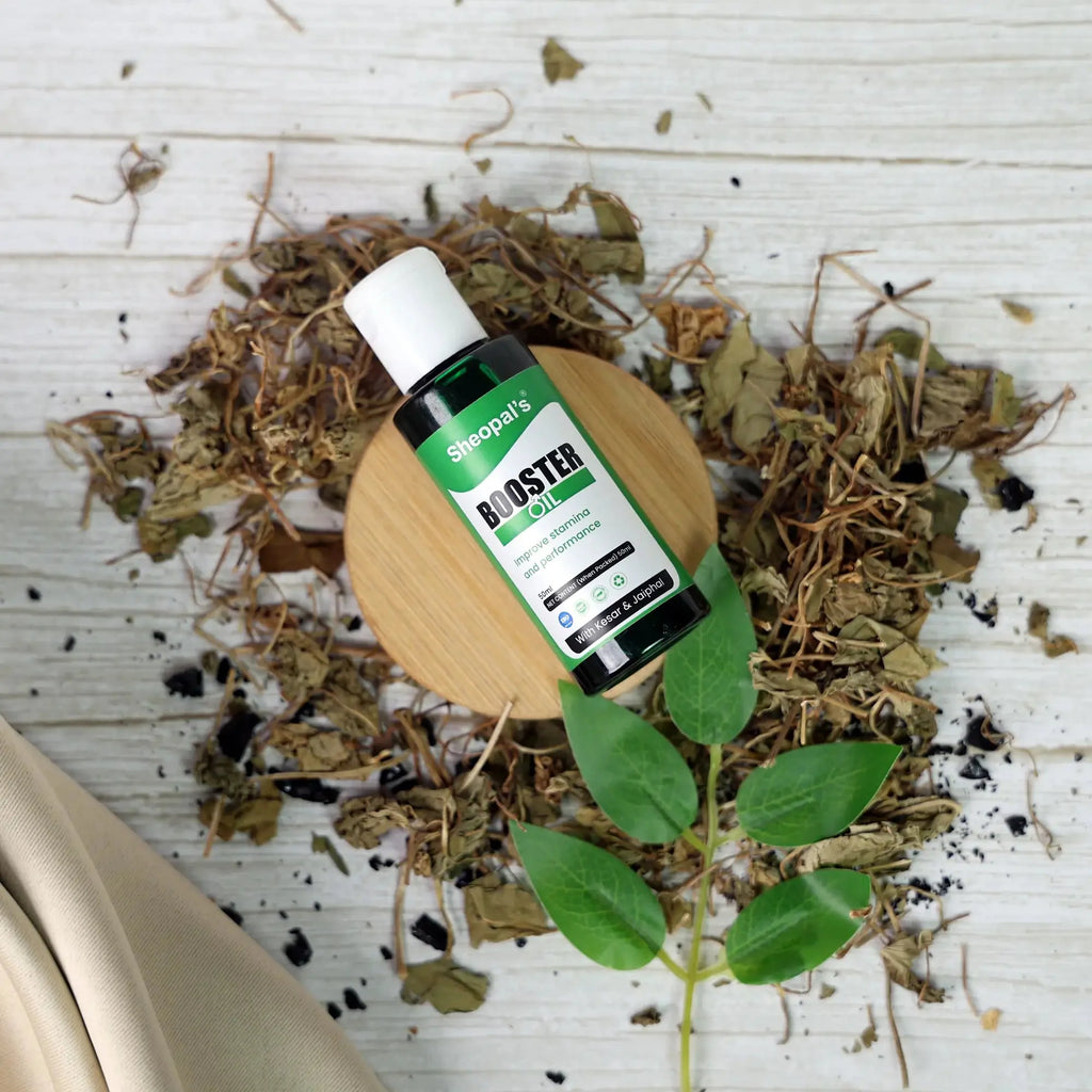 Sheopal’s Booster Oil for Men – Massage Oil for Energy, Performance & Vitality