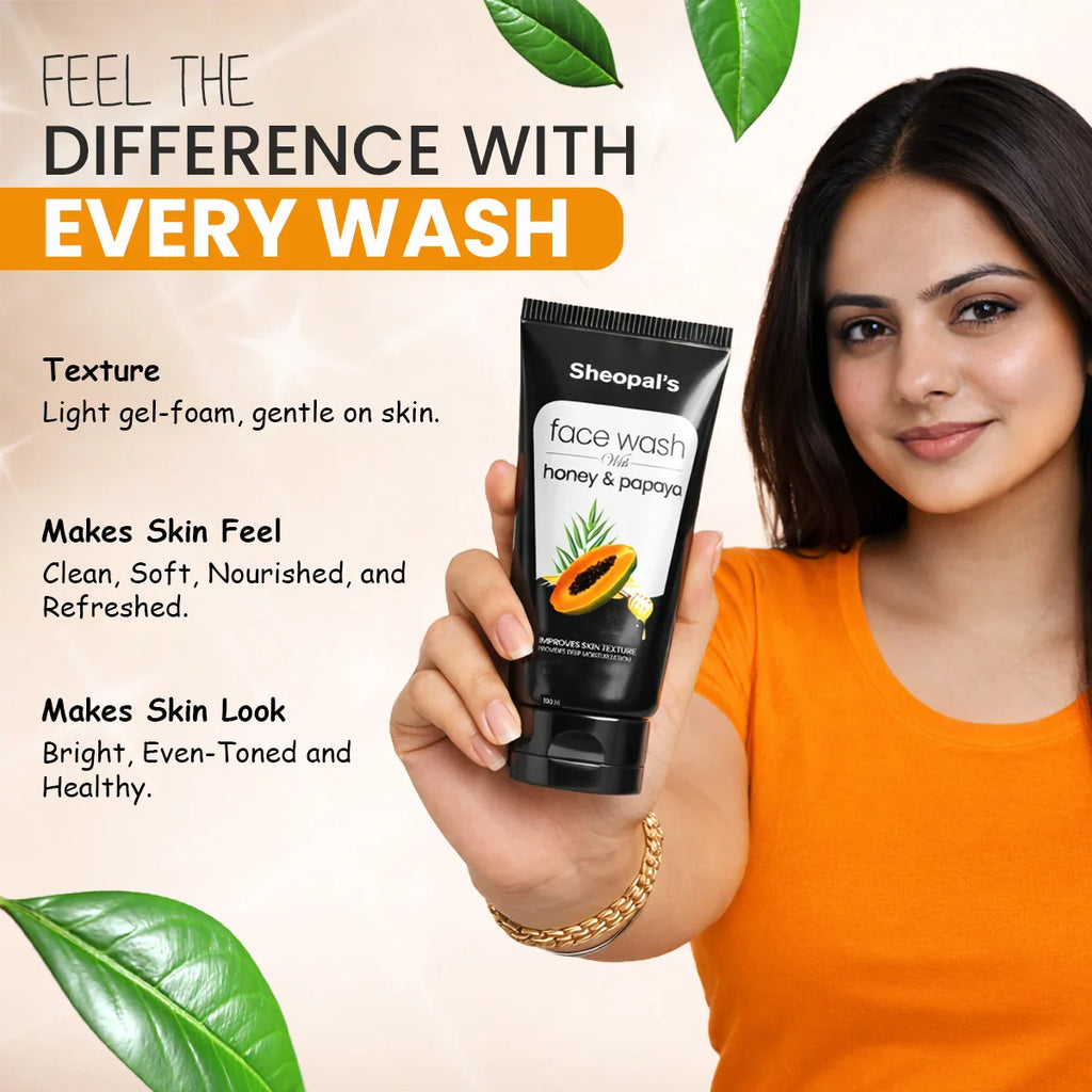 Honey Papaya Face Wash For Nourish Your Skin - 100 ML